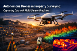 Autonomous Drones in Property Surveying: Capturing Data with Multi-Sensor Precision