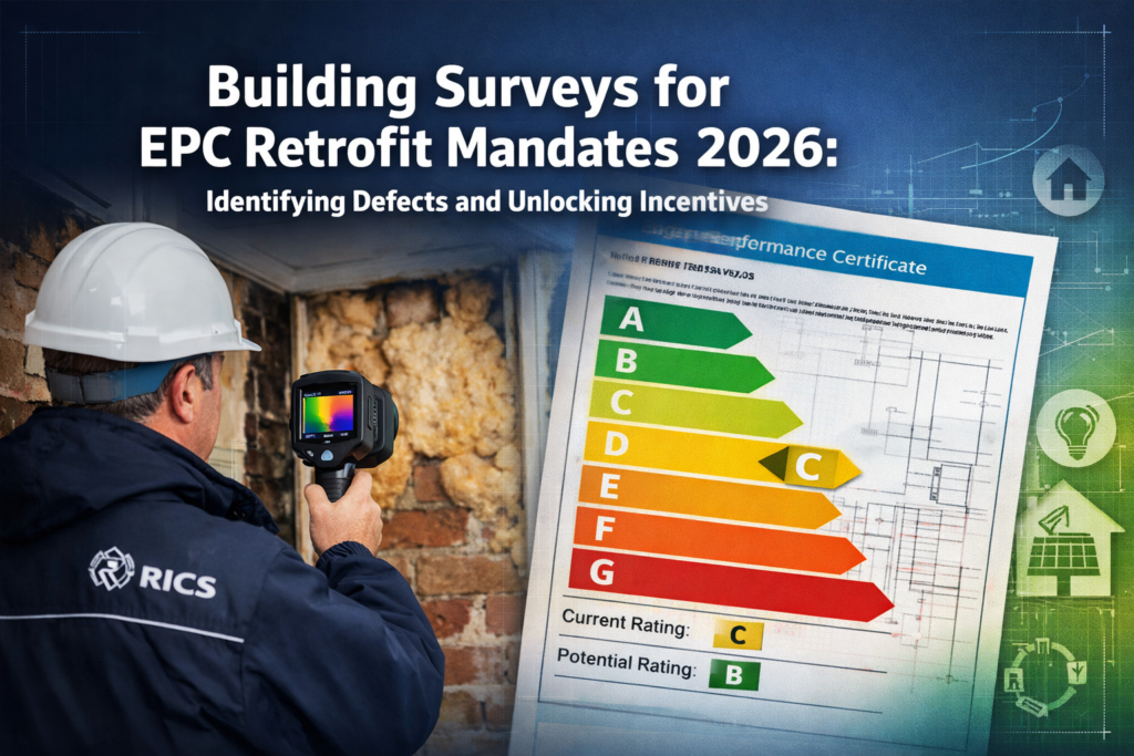 Building Surveys for EPC Retrofit Mandates 2026: Identifying Defects and Unlocking Incentives