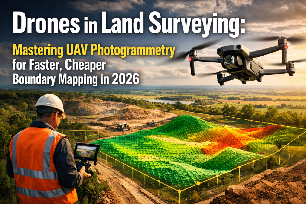 Drones in Land Surveying: Mastering UAV Photogrammetry for Faster, Cheaper Boundary Mapping in 2026