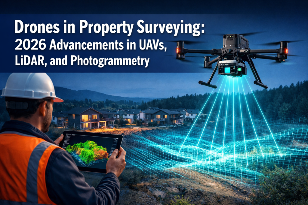 Drones in Property Surveying: 2026 Advancements in UAVs, LiDAR, and Photogrammetry