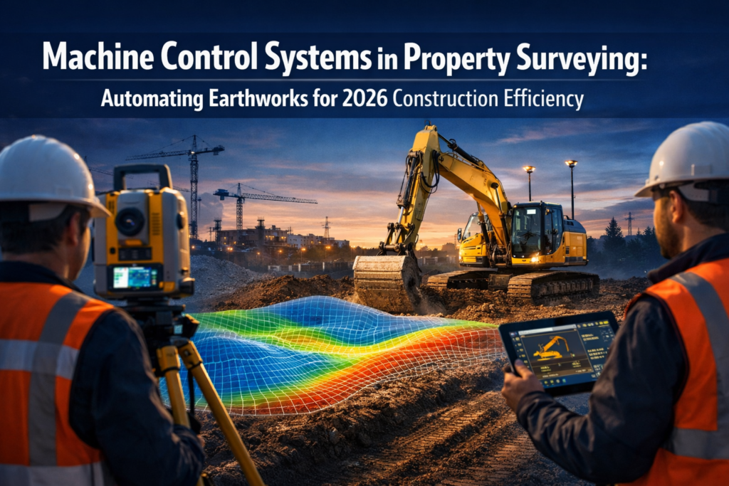 Machine Control Systems in Property Surveying: Automating Earthworks for 2026 Construction Efficiency