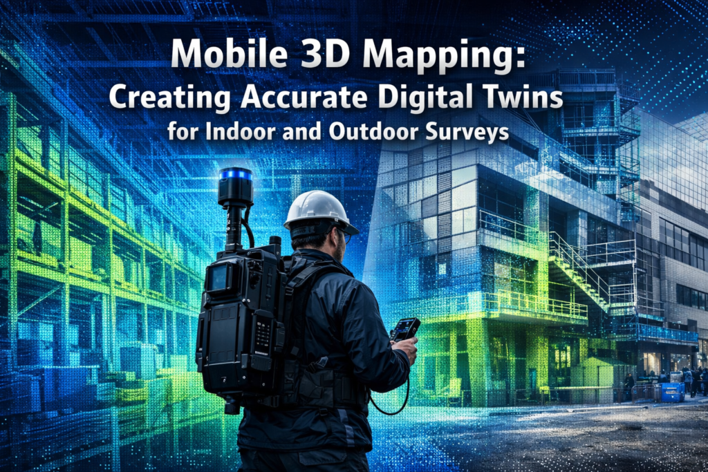 Mobile 3D Mapping: Creating Accurate Digital Twins for Indoor and Outdoor Surveys