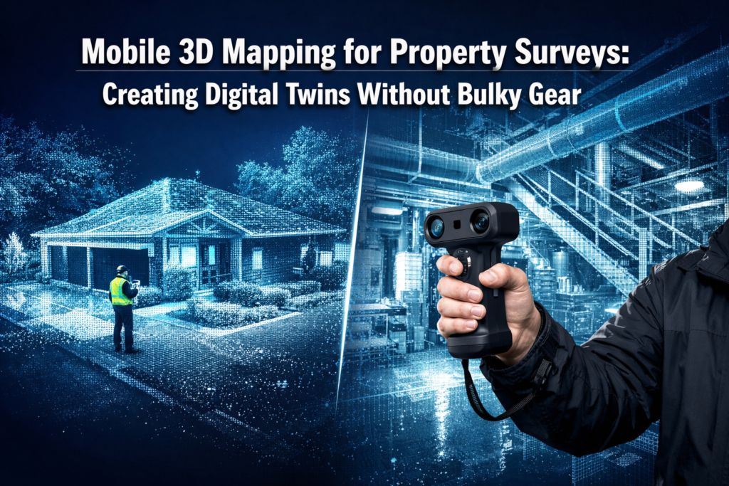 Mobile 3D Mapping for Property Surveys: Creating Digital Twins Without Bulky Gear