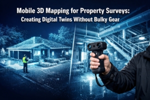 Mobile 3D Mapping for Property Surveys: Creating Digital Twins Without Bulky Gear