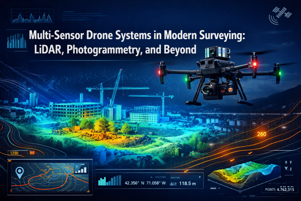 Multi-Sensor Drone Systems in Modern Surveying: LiDAR, Photogrammetry, and Beyond