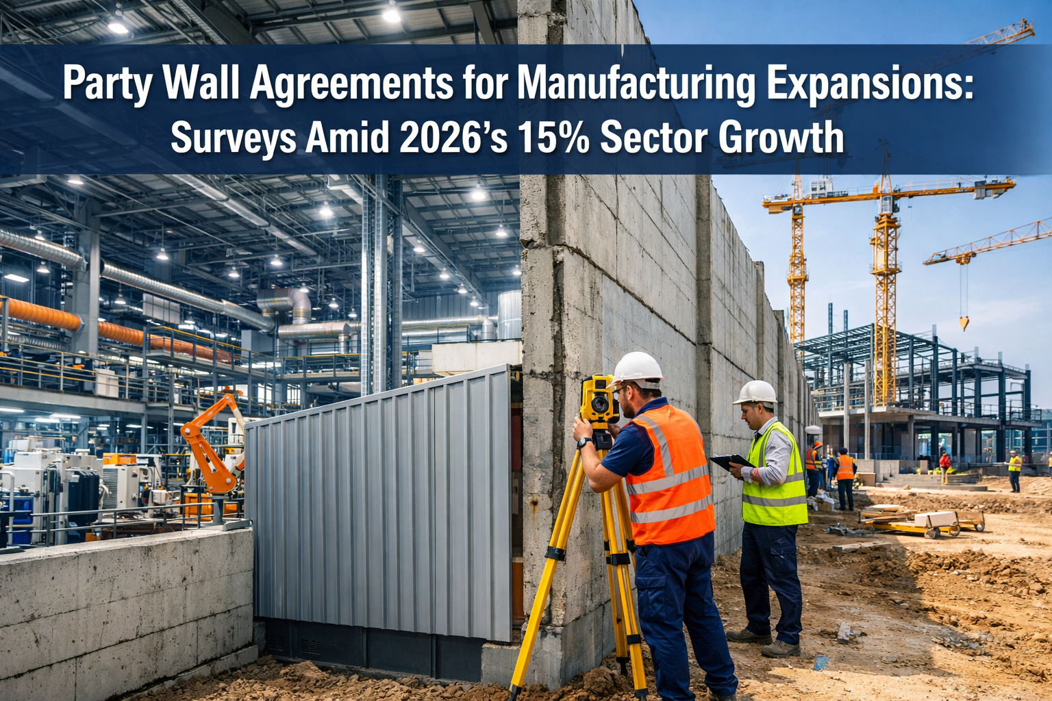 Party Wall Agreements for Manufacturing Expansions: Surveys Amid 2026's 15% Sector Growth