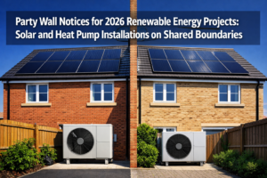 Party Wall Notices for 2026 Renewable Energy Projects: Solar and Heat Pump Installations on Shared Boundaries