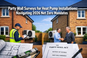Party Wall Surveys for Heat Pump Installations: Navigating 2026 Net Zero Mandates and Neighbour Agreements
