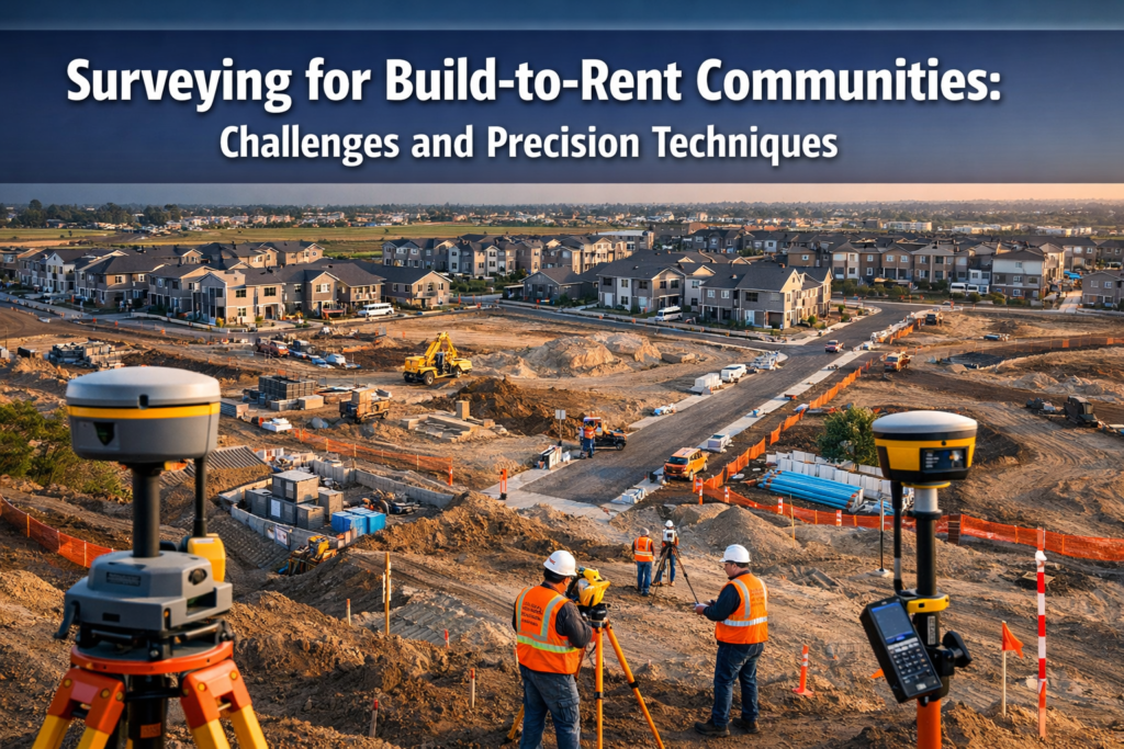 Surveying for Build-to-Rent Communities: Challenges and Precision Techniques