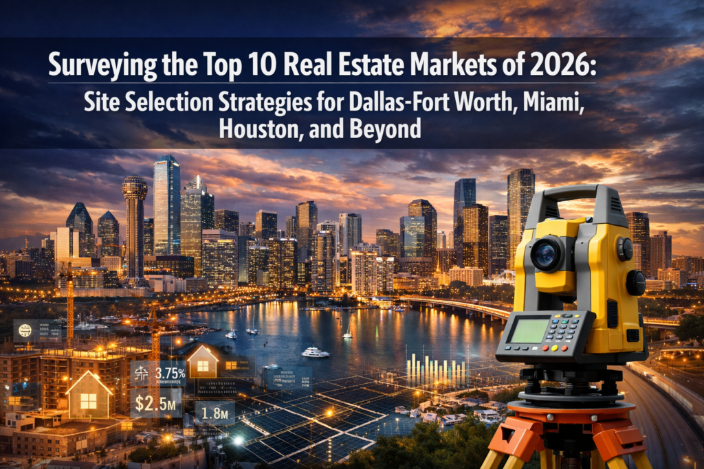 Surveying the Top 10 Real Estate Markets of 2026: Site Selection Strategies for Dallas-Fort Worth, Miami, Houston, and Beyond