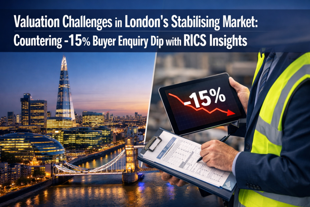 Valuation Challenges in London's Stabilising Market: Countering -15% Buyer Enquiry Dip with RICS Insights