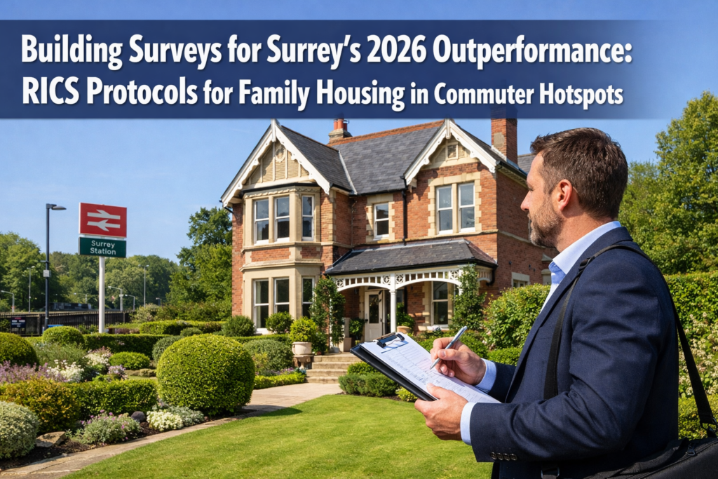 Building Surveys for Surrey's 2026 Outperformance: RICS Protocols for Family Housing in Commuter Hotspots