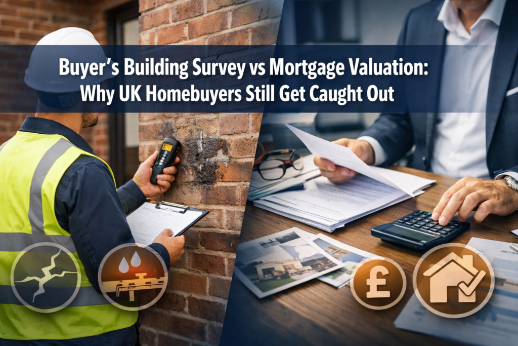 Buyer’s Building Survey vs Mortgage Valuation: Why UK Homebuyers Still Get Caught Out