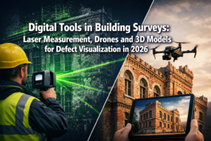 Digital Tools in Building Surveys: Laser Measurement, Drones and 3D Models for Defect Visualization in 2026