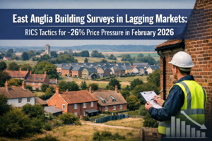 East Anglia Building Surveys in Lagging Markets: RICS Tactics for -26% Price Pressure in February 2026