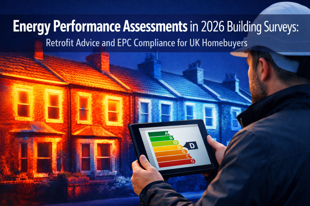 Energy Performance Assessments in 2026 Building Surveys: Retrofit Advice and EPC Compliance for UK Homebuyers