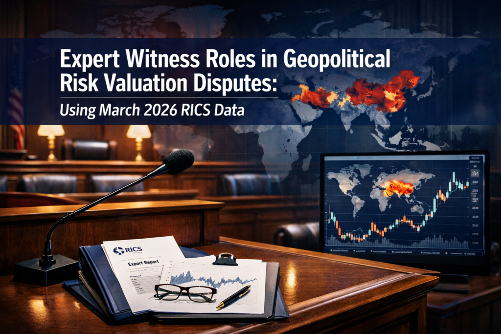 Expert Witness Roles in Geopolitical Risk Valuation Disputes: Using March 2026 RICS Data for Robust Cases