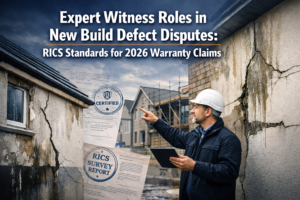 Expert Witness Roles in New Build Defect Disputes: RICS Standards for 2026 Warranty Claims