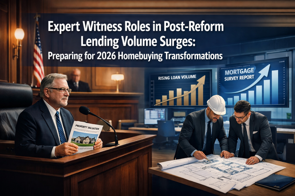 Expert Witness Roles in Post-Reform Lending Volume Surges: Preparing for 2026 Homebuying Transformations