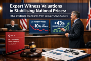 Expert Witness Valuations in Stabilising National Prices: RICS Evidence Standards from January 2026 Survey
