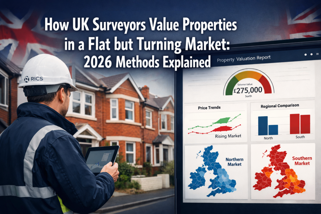 How UK Surveyors Value Properties in a ‘Flat but Turning’ Market: 2026 Methods Explained for Buyers, Sellers and Investors