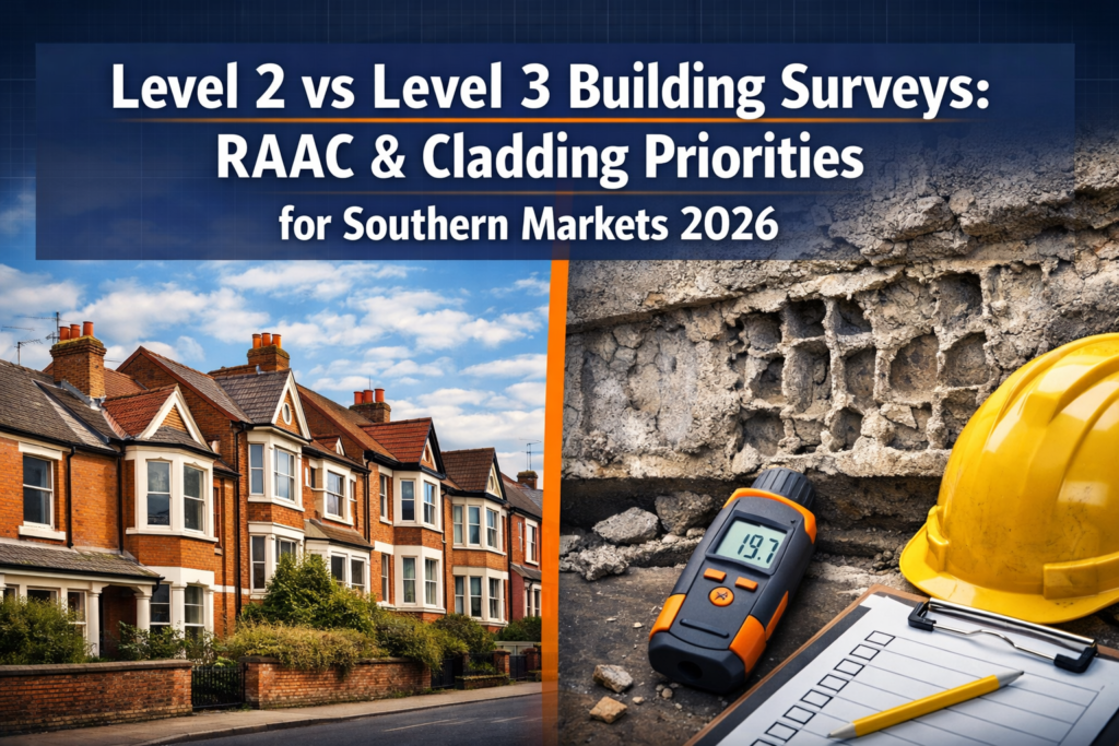 Level 2 vs Level 3 Building Surveys for Stabilizing Southern Markets: Prioritizing RAAC and Cladding in 2026 Buyer Checks