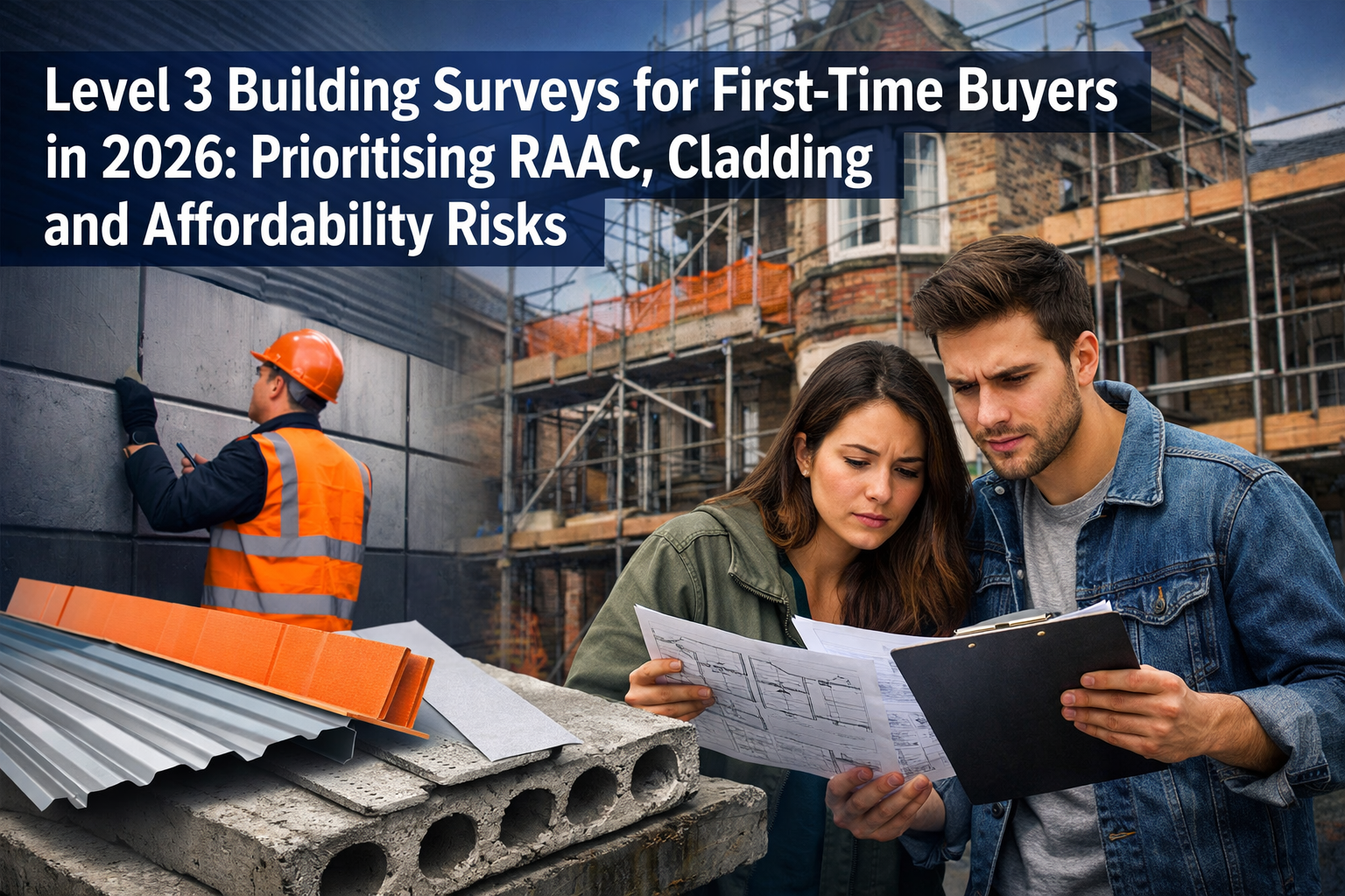Level 3 Building Surveys for First-Time Buyers in 2026: Prioritising RAAC, Cladding and Affordability Risks