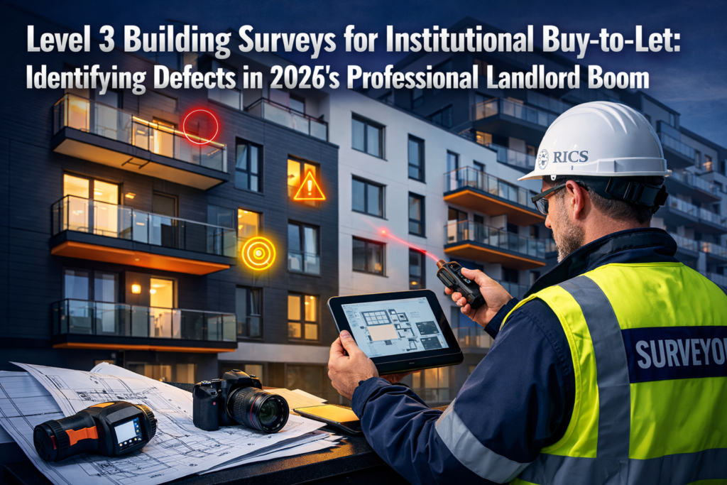Level 3 Building Surveys for Institutional Buy-to-Let: Identifying Defects in 2026's Professional Landlord Boom