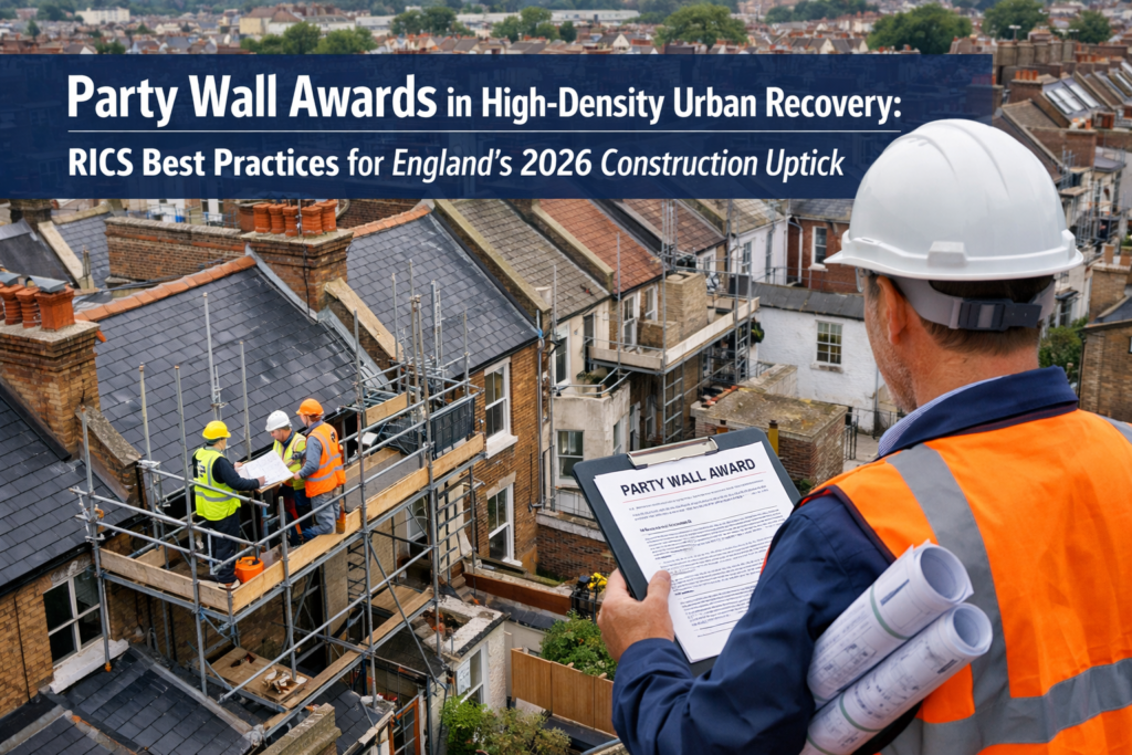 Party Wall Awards in High-Density Urban Recovery: RICS Best Practices for England's 2026 Construction Uptick