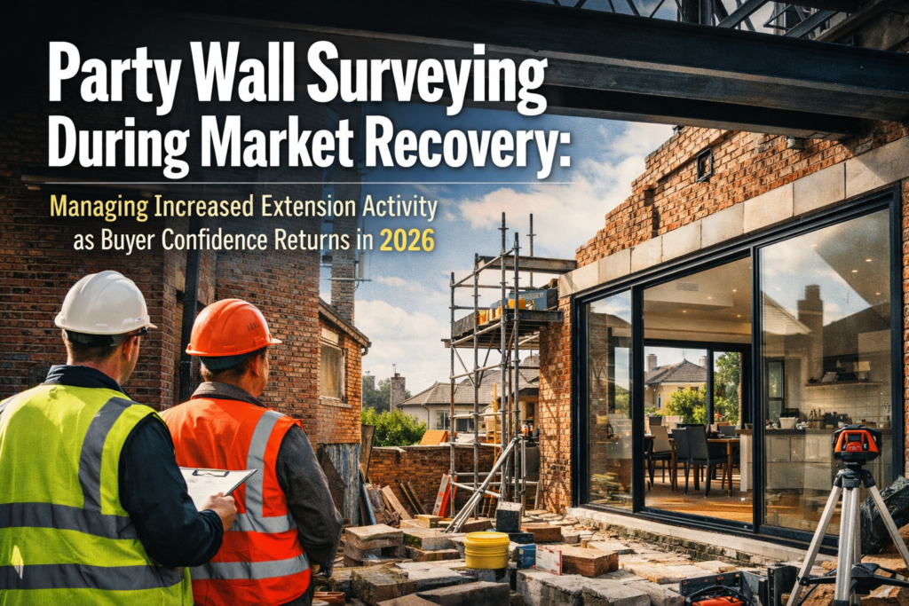 Party Wall Surveying During Market Recovery: Managing Increased Extension Activity as Buyer Confidence Returns in 2026