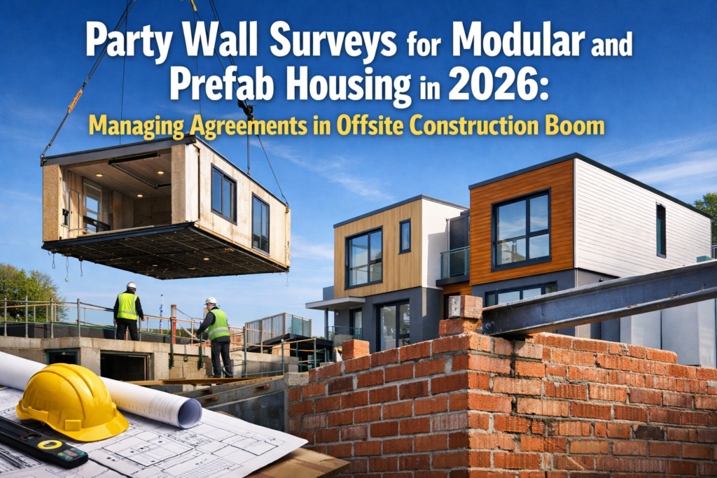 Party Wall Surveys for Modular and Prefab Housing in 2026: Managing Agreements in Offsite Construction Boom