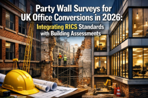 Party Wall Surveys for UK Office Conversions in 2026: Integrating RICS Standards with Building Assessments