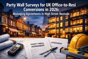 Party Wall Surveys for UK Office-to-Resi Conversions in 2026: Managing Agreements in High Street Revivals