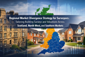 Regional Market Divergence Strategy for Surveyors: Tailoring Building Surveys and Valuations Across Scotland, North West, and Southern Markets