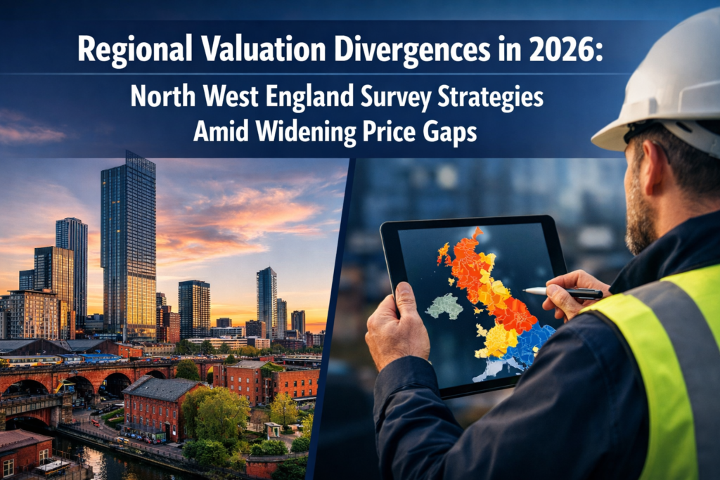Regional Valuation Divergences in 2026: North West England Survey Strategies Amid Widening Price Gaps