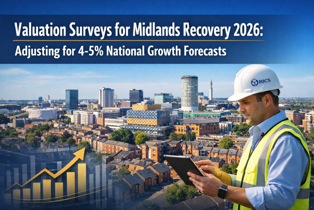 Valuation Surveys for Midlands Recovery 2026: Adjusting for 4-5% National Growth Forecasts