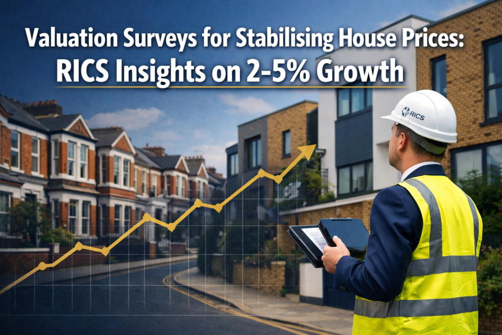 Valuation Surveys for Stabilising House Prices: RICS Insights on 2-5% Growth and Surveyor Adjustments