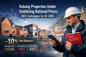 Valuing Properties Under Stabilising National Prices: RICS Techniques for Q1 2026 House Price Net Balance of -10%