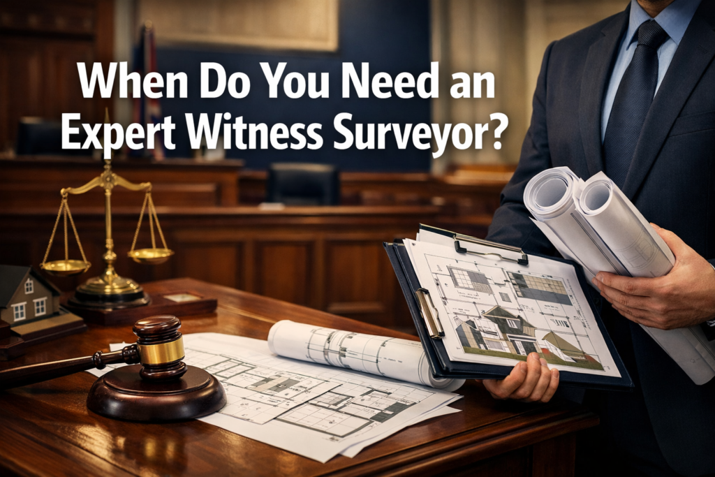 When Do You Need an Expert Witness Surveyor? A UK Guide to Valuation, Defect and Boundary Disputes