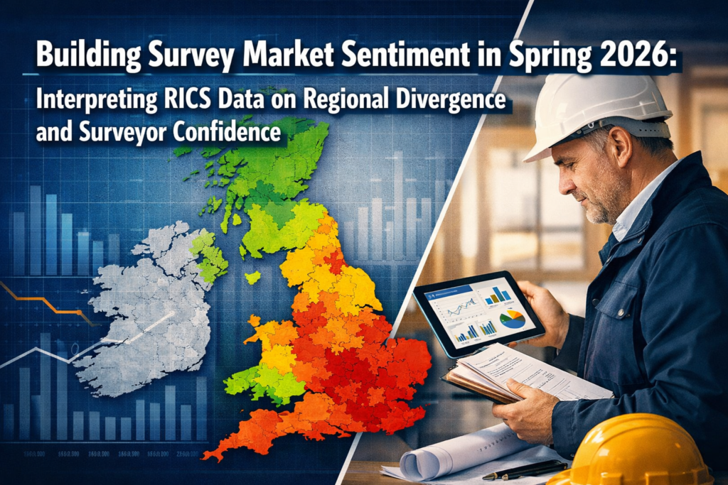 Building Survey Market Sentiment in Spring 2026: Interpreting RICS Data on Regional Divergence and Surveyor Confidence