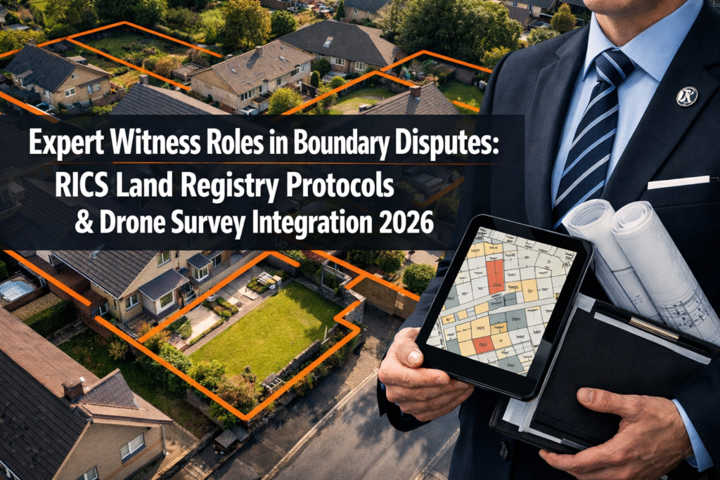Expert Witness Roles in Boundary Disputes: RICS Land Registry Protocols and Drone Survey Integration 2026