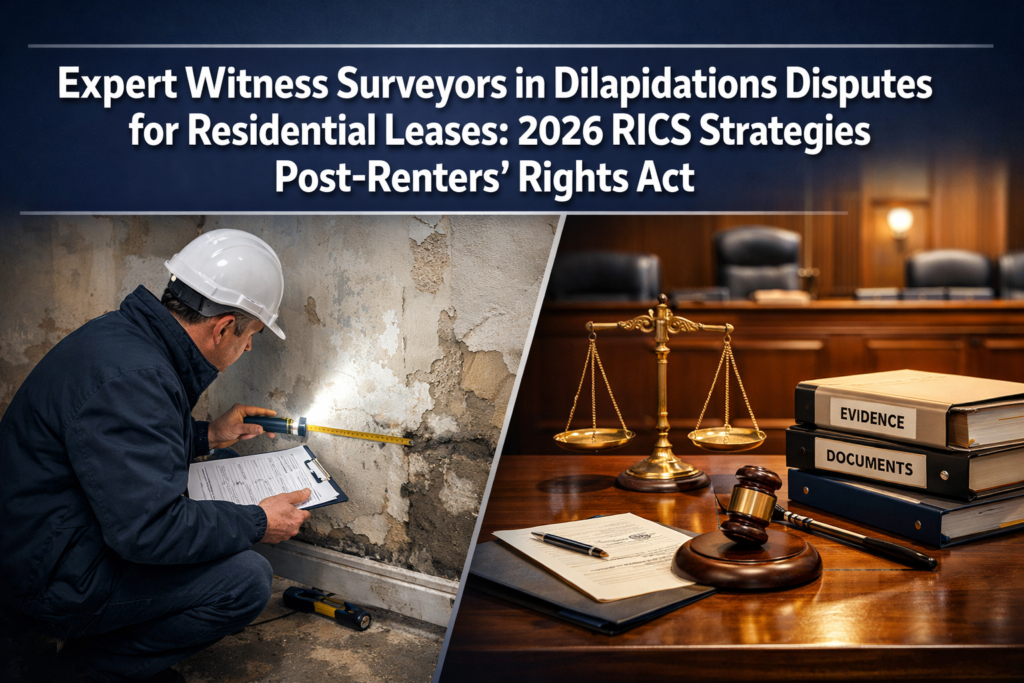 Expert Witness Surveyors in Dilapidations Disputes for Residential Leases: 2026 RICS Strategies Post-Renters’ Rights Act