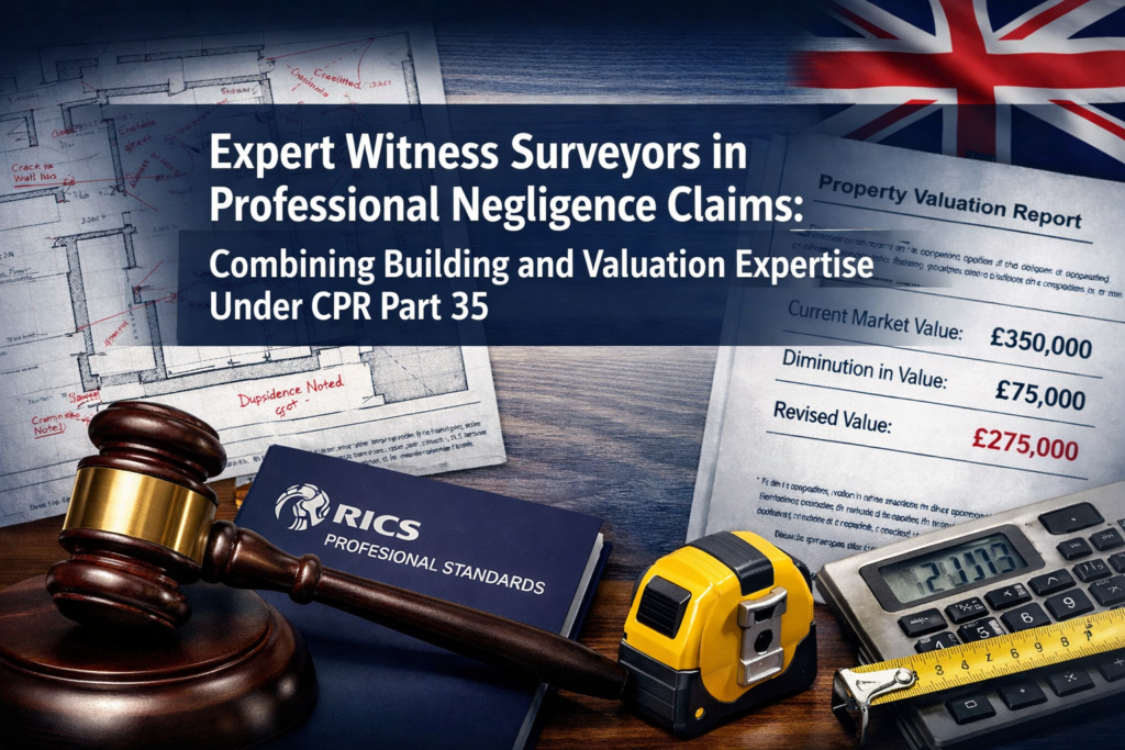Expert Witness Surveyors in Professional Negligence Claims: Combining Building and Valuation Expertise Under CPR Part 35