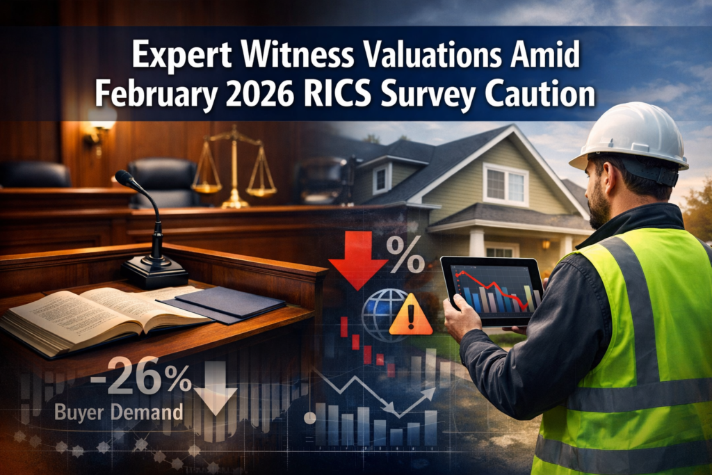 Expert Witness Valuations Amid February 2026 RICS Survey Caution: Adjusting for Geopolitical and Rate Uncertainty