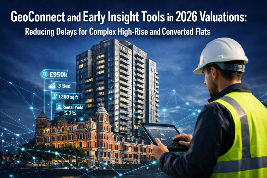 GeoConnect and Early Insight Tools in 2026 Valuations: Reducing Delays for Complex High-Rise and Converted Flats