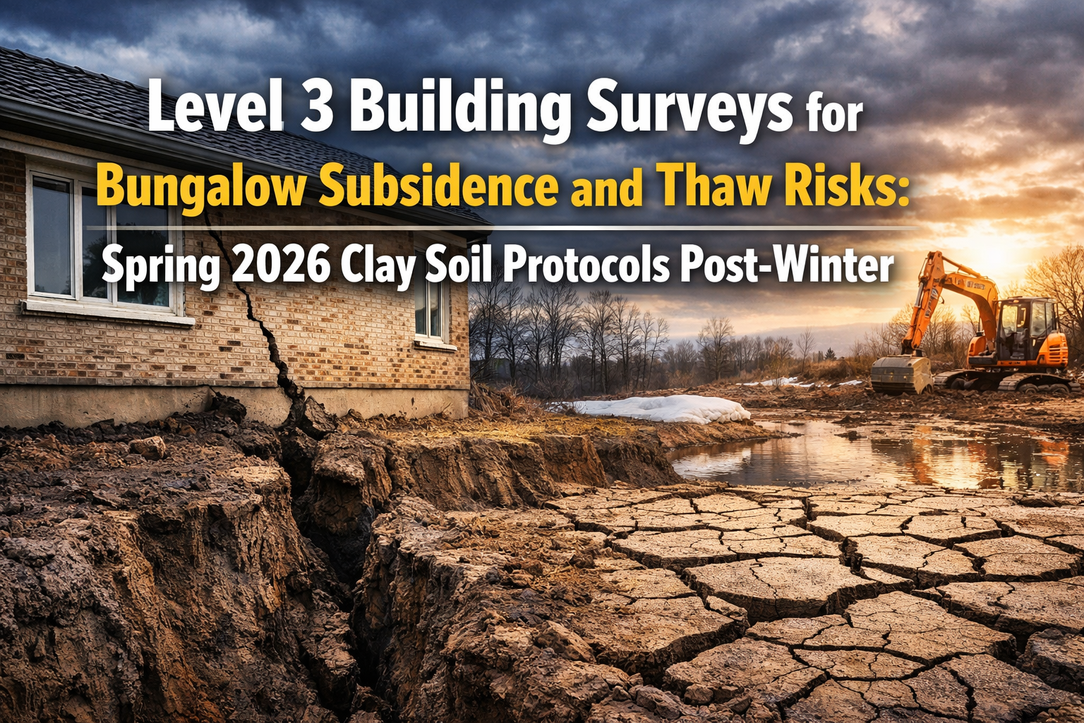 Level 3 Building Surveys for Bungalow Subsidence and Thaw Risks: Spring 2026 Clay Soil Protocols Post-Winter