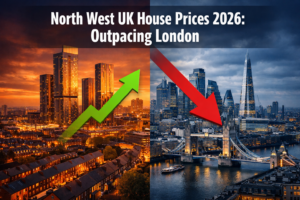 North West UK house price growth 2026 outpacing London regional divergence