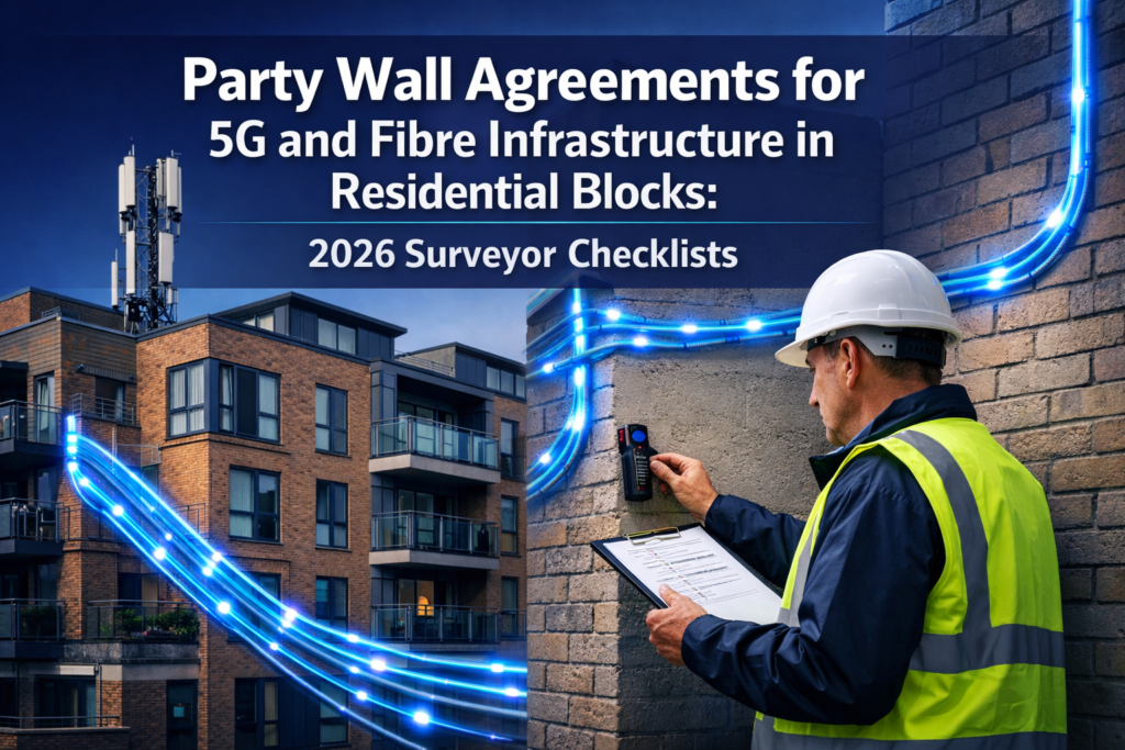 Party Wall Agreements for 5G and Fibre Infrastructure in Residential Blocks: 2026 Surveyor Checklists