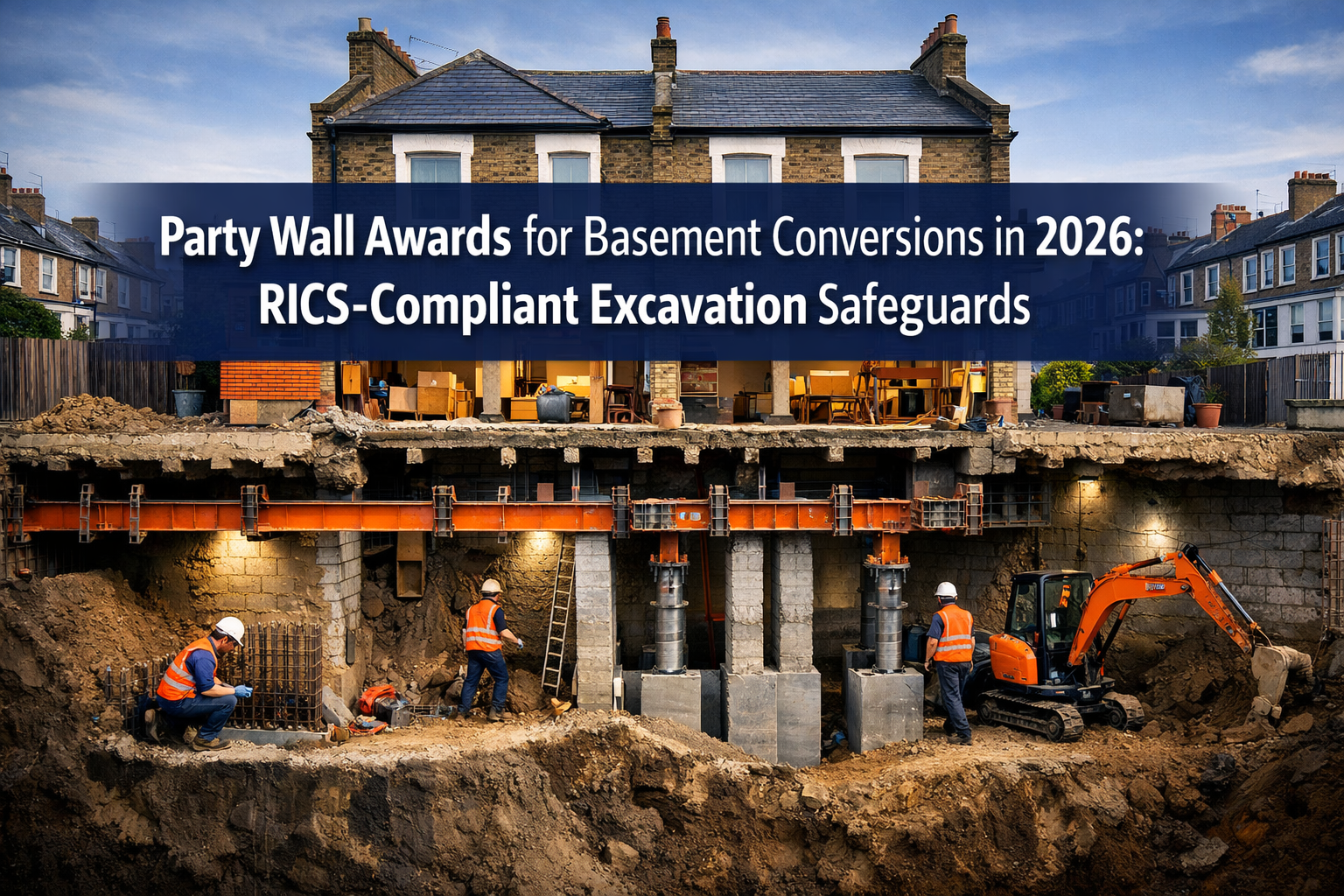 Party Wall Awards for Basement Conversions in 2026 Urban Densification: RICS-Compliant Clauses and Excavation Safeguards