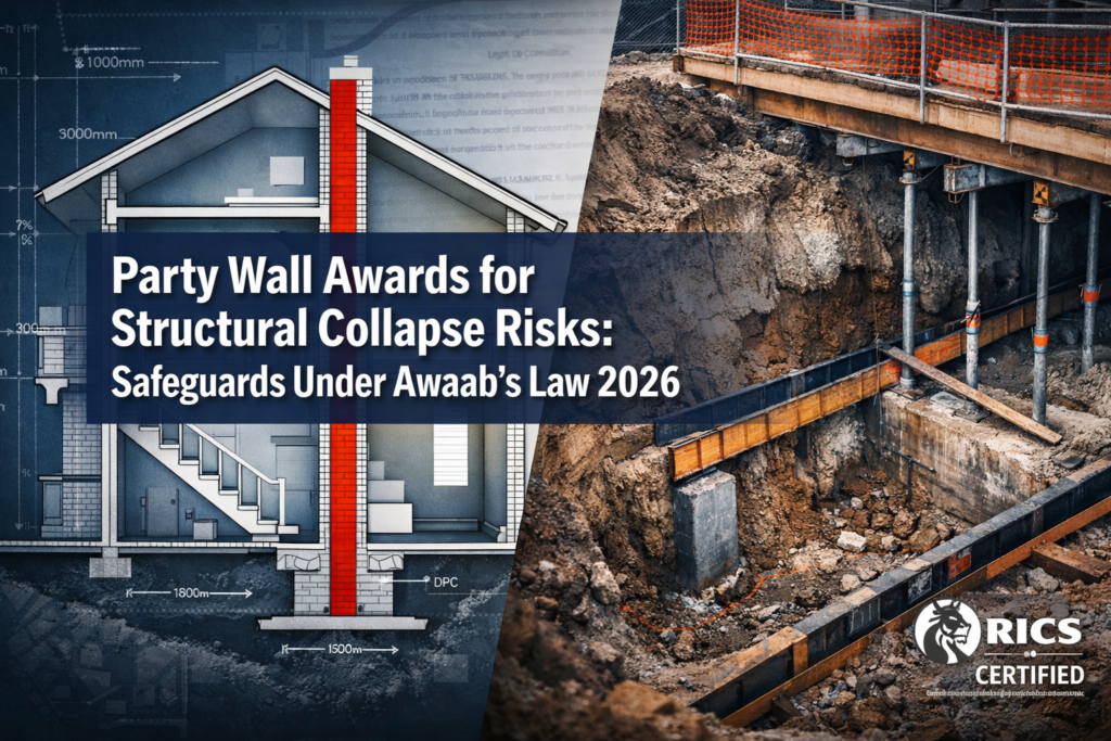 Party Wall Awards for Structural Collapse Risks: Safeguards Under Awaab’s Law 2026 for Excavation and Demolition Works